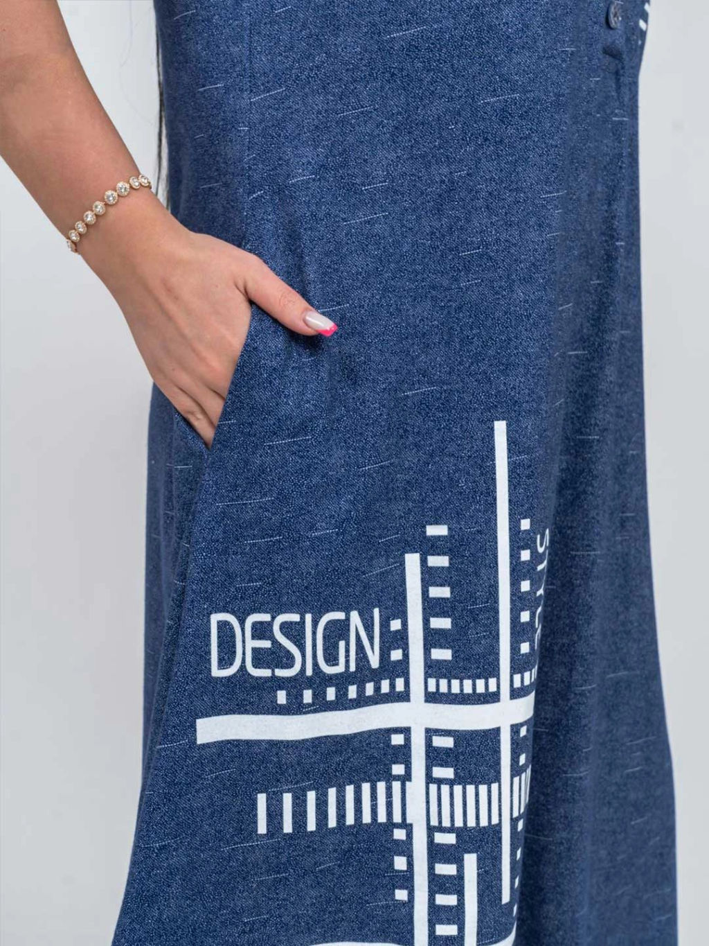 Платье женское, цвет синий