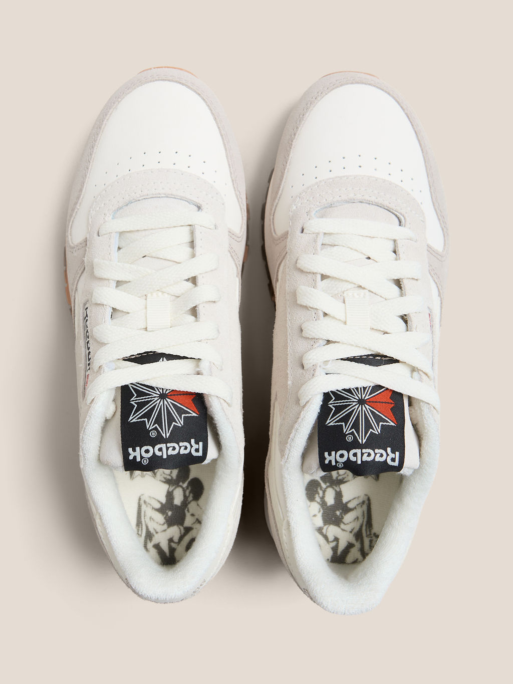 Женские кроссовки REEBOK CLASSIC LEATHER Артикул 4494286, светло-серый