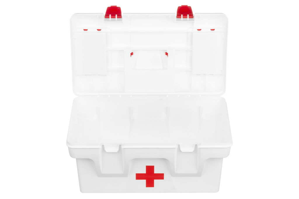 Ящик для медикаментов-аптечка 16 л 40,5*23,5*21 см Массимос крыш.с 2-мя защел.и 2-мя органай+вклад - Elan gallery фото 25