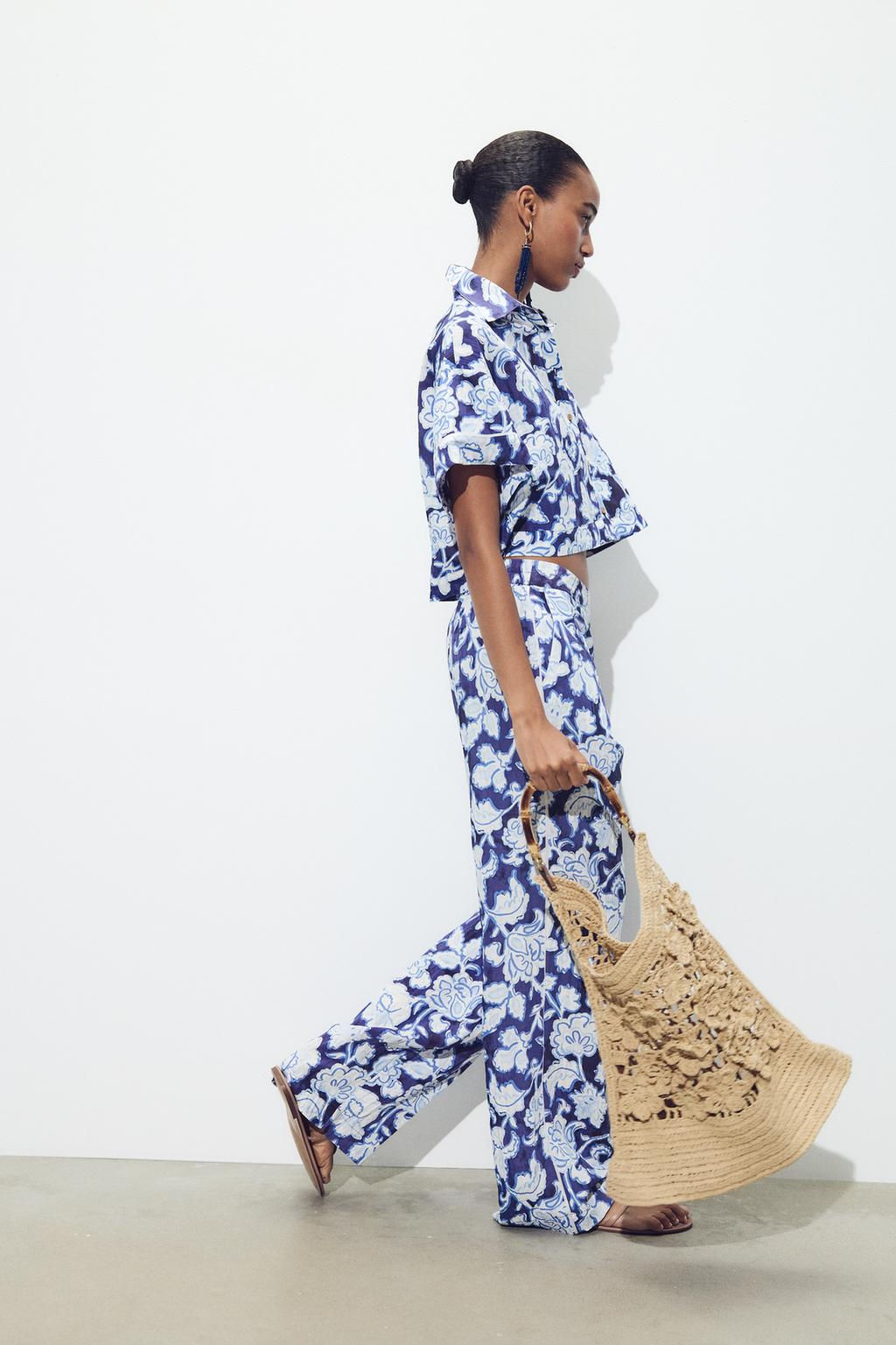 FLORAL BRAIDED TOTE BAG - Zara фото 2