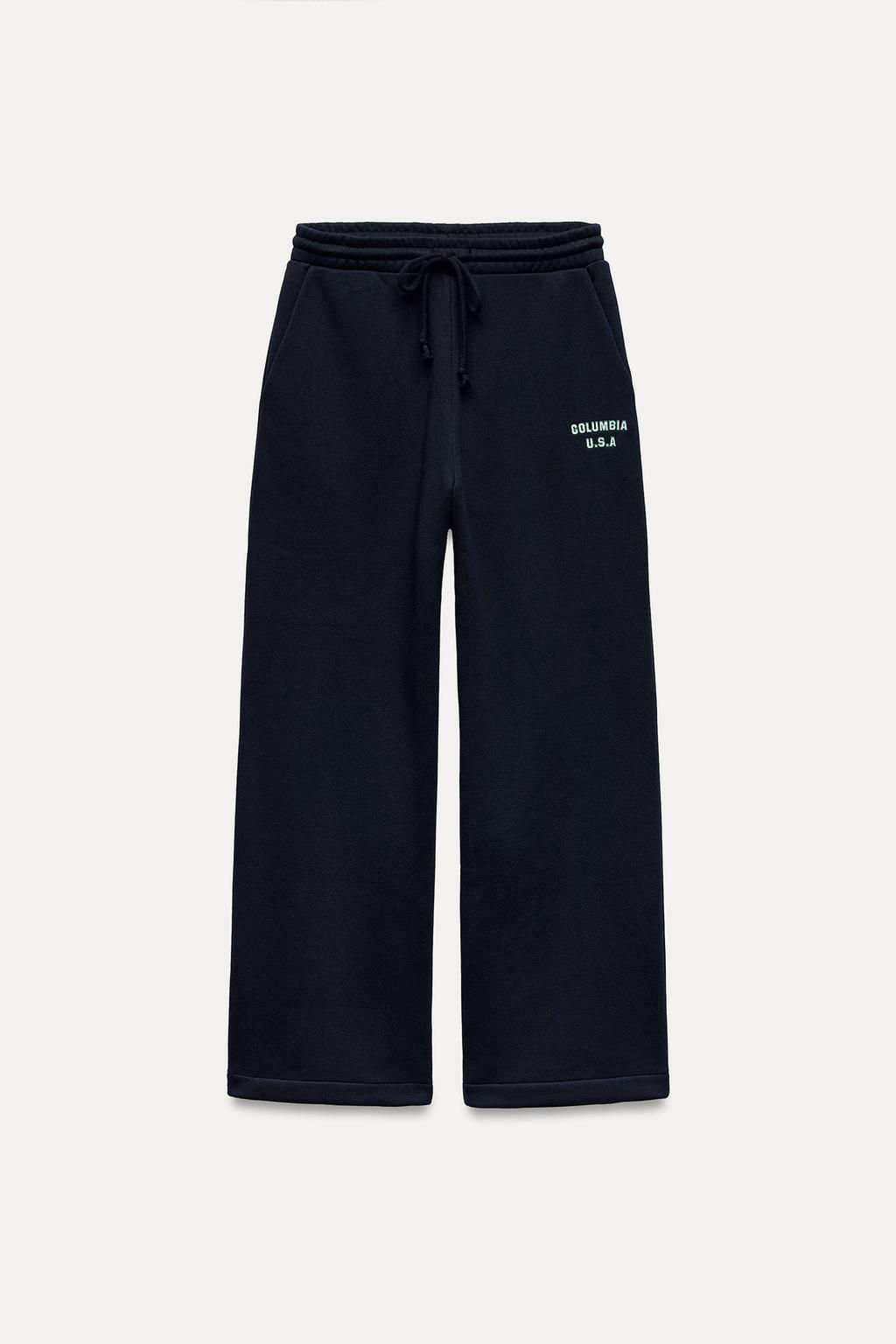 PLUSH JOGGING TROUSERS WITH SLOGAN - Zara фото 7
