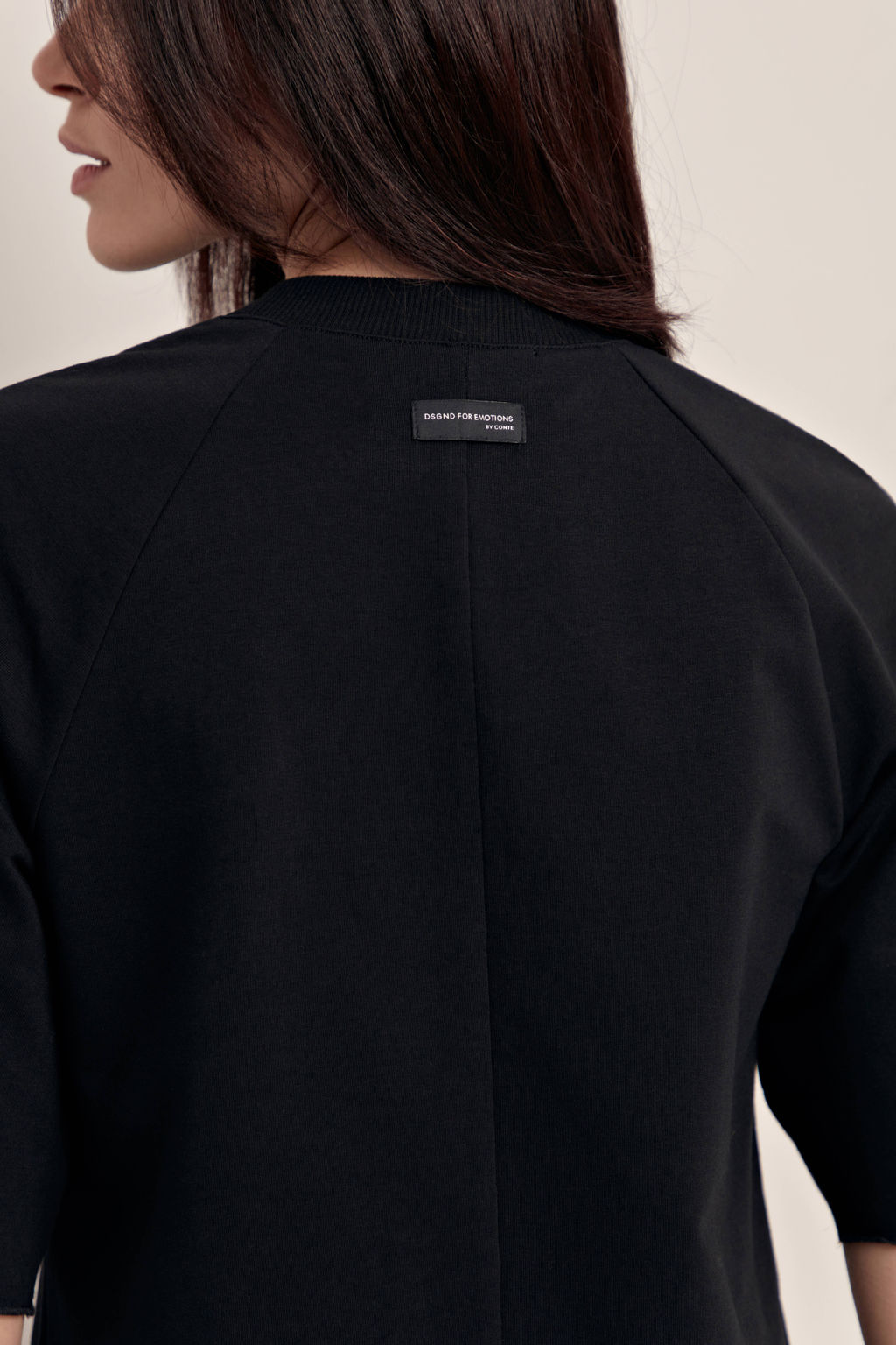 CONTE Платье из футера свободного кроя Geometry LPL 1640 black black