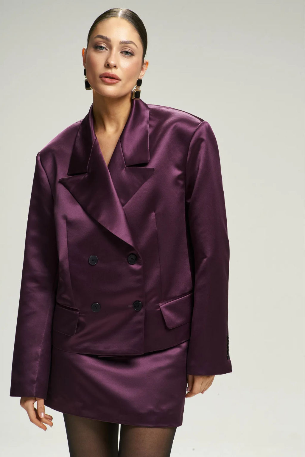 Жакет атласный Plum