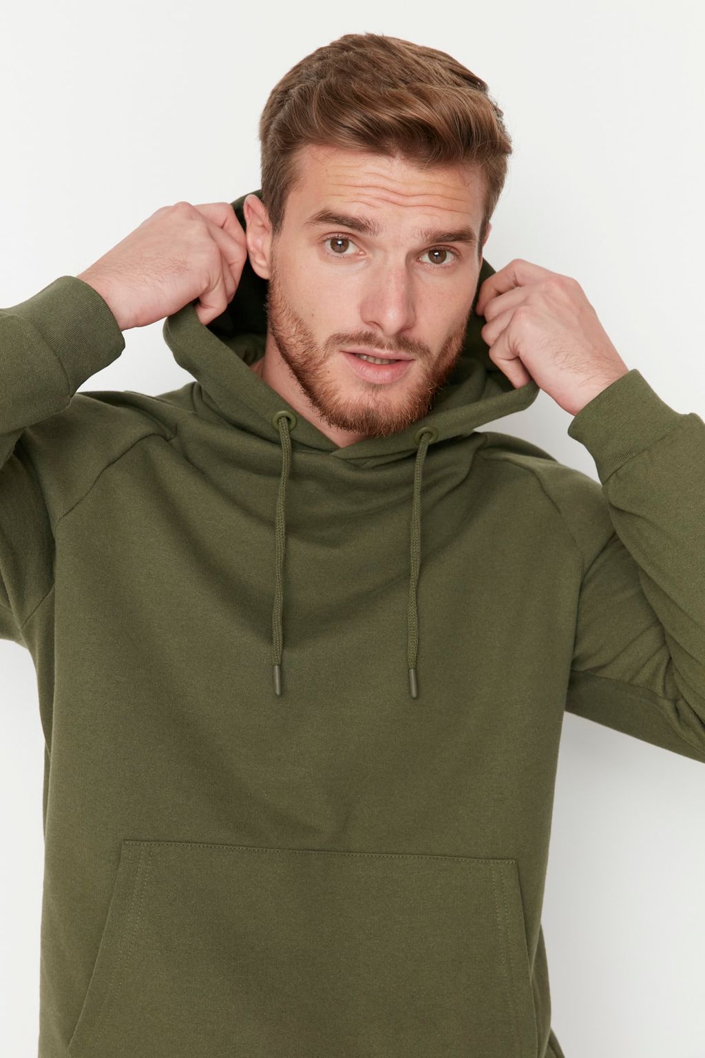 TRENDYOL MAN Gri Regular/Normal Kesim Kapusonlu Ici Polar/S?cak Tutan Sweatshirt TMNAW23SW00194 - Trendyolmilla фото 18