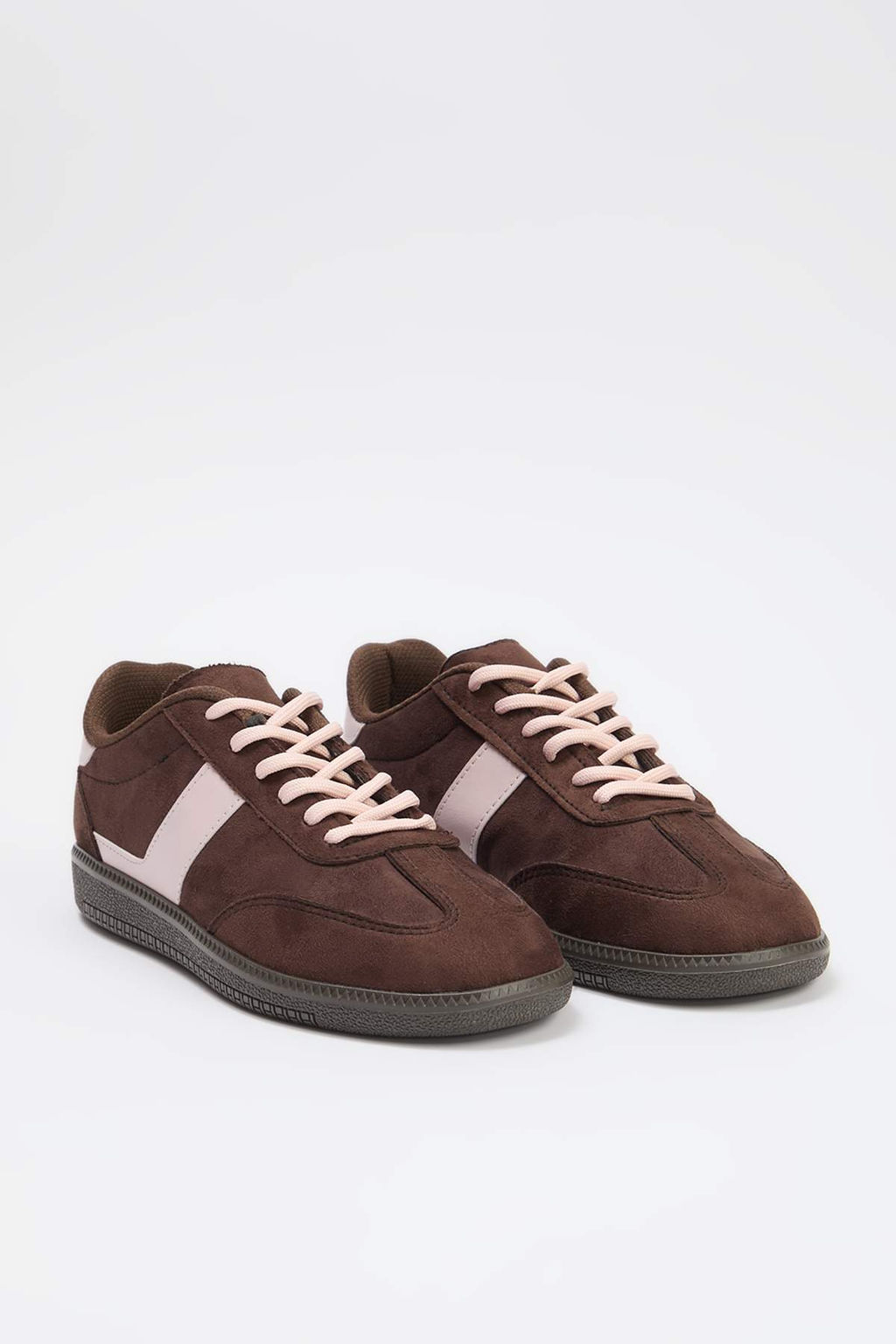 Kahverengi Suet Retro Bagc?kl? Kad?n Spor Ayakkab? TAKAW25SN00005