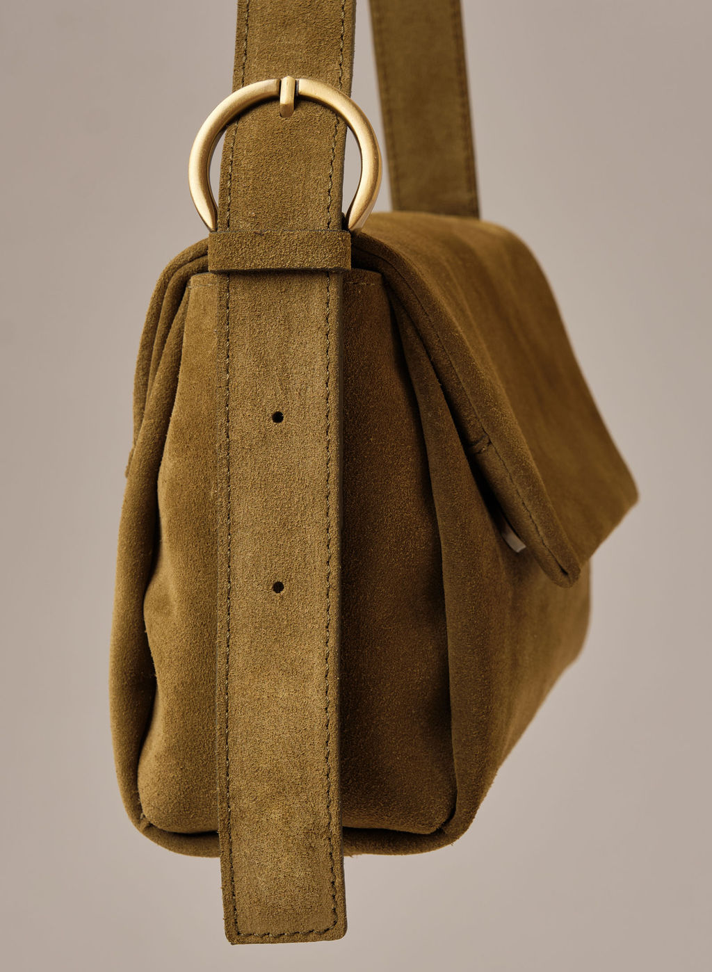 Замшевая сумка Nova DBR 31391 белый мох  фото 10