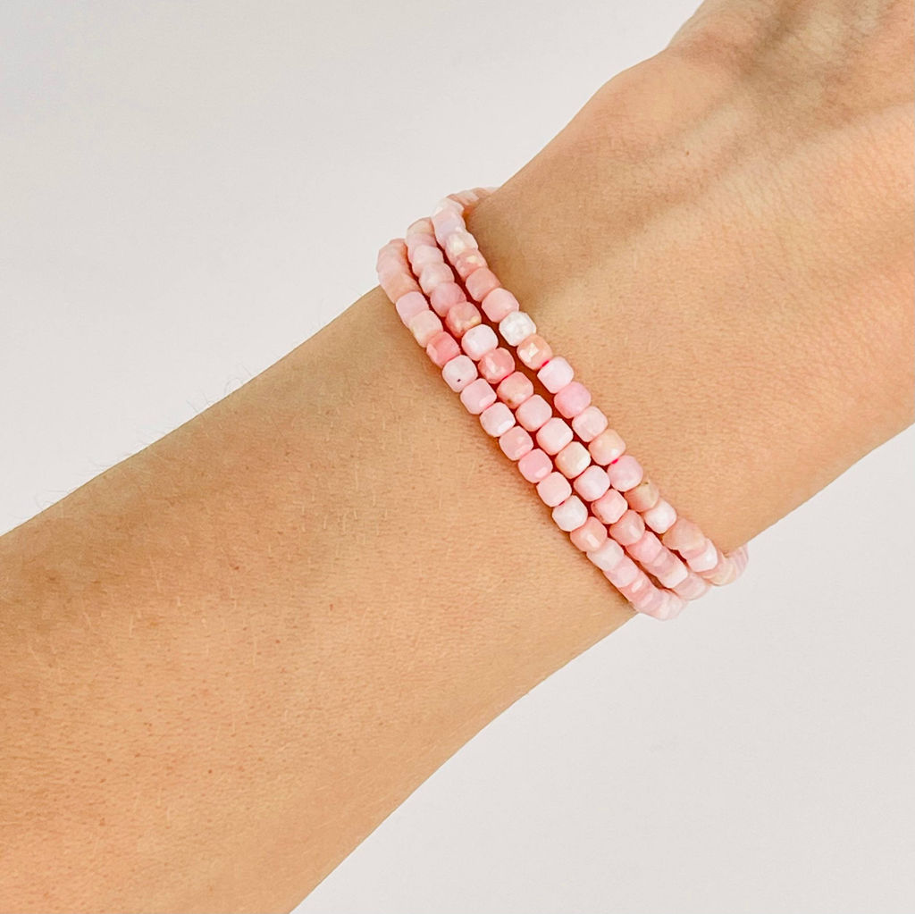 Бусины для украшений из розового Опала 39 см