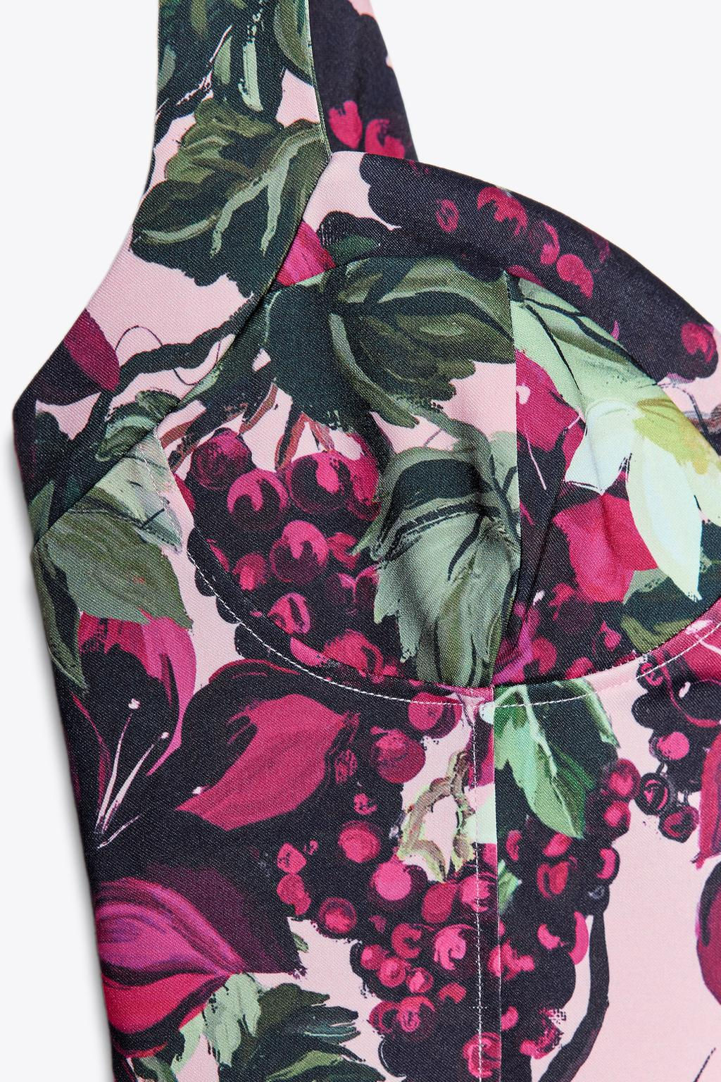 FLORAL GODET DRESS - Zara фото 9