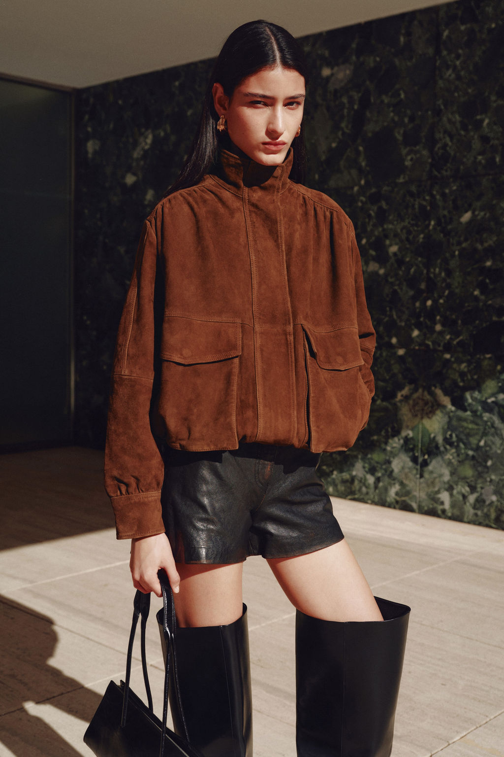 Chaqueta oversize de ante - H&m фото 2