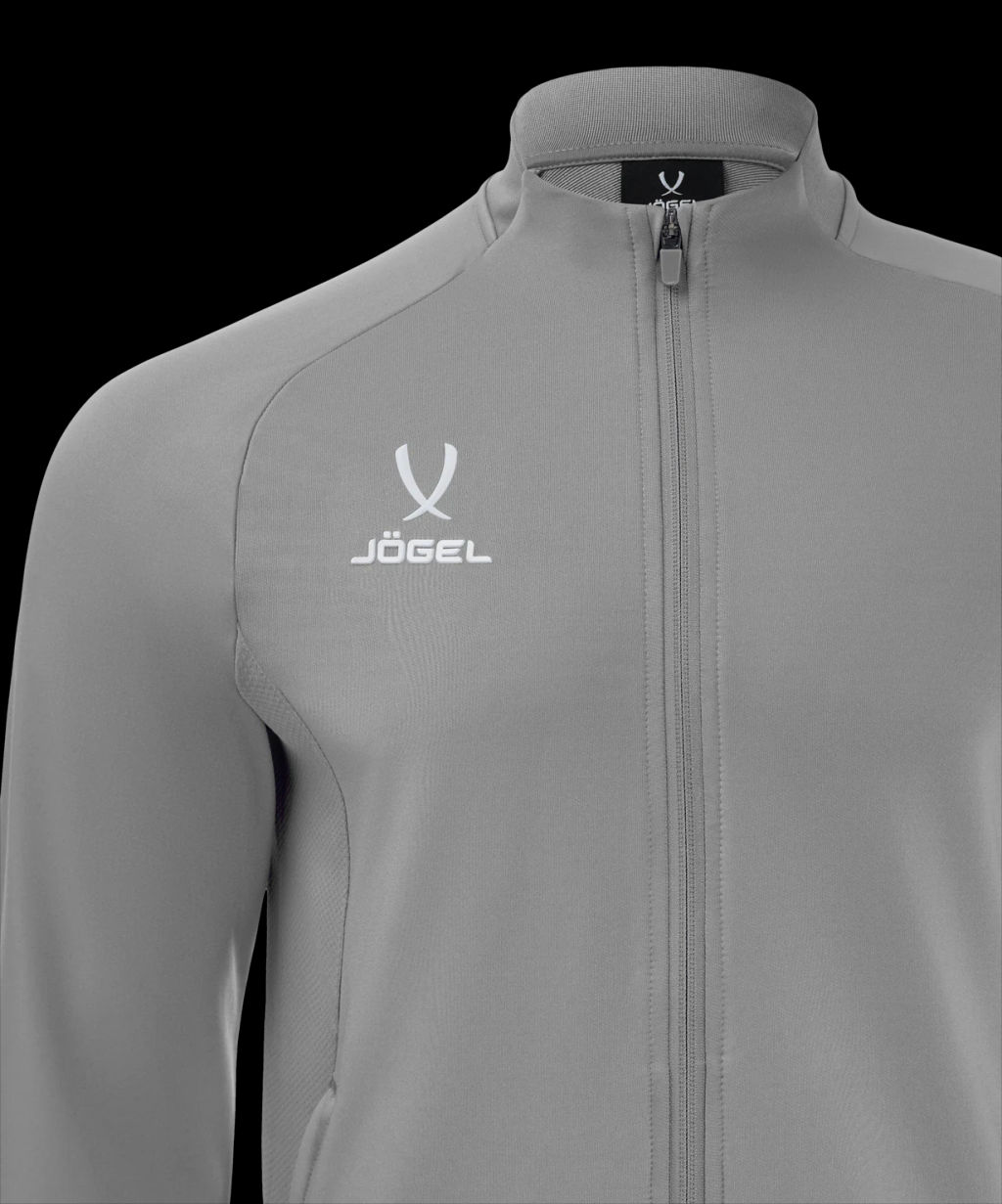 Джемпер тренировочный на молнии JOGEL PREMIER PerFormDRY Training FZ Jacket, серый  фото 4