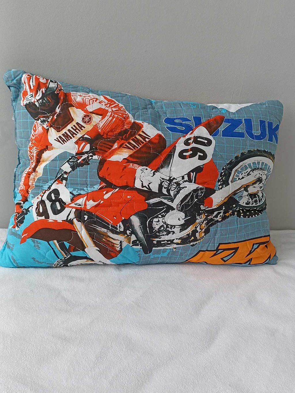 Подушка детская из поплина 50x70 - Мотокросс 50х70