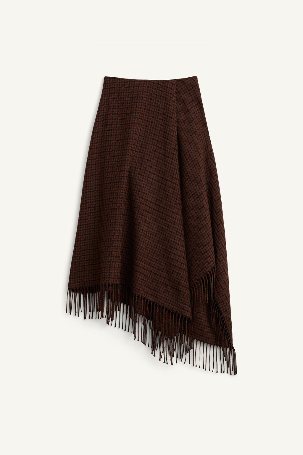 LIMITED EDITION ASYMMETRIC HEM FRINGED SKIRT - Zara фото 7