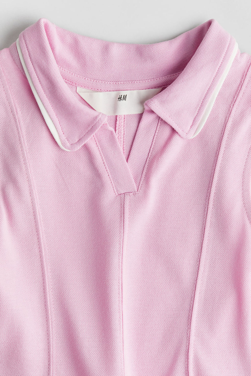 Vestido polo de pique con nesgas - H&m фото 2
