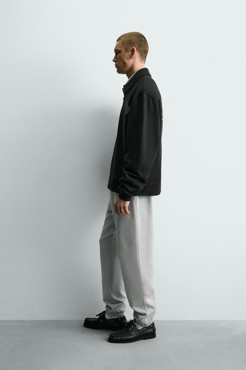 QUARTER-ZIP PRINTED SWEATSHIRT - Zara фото 12