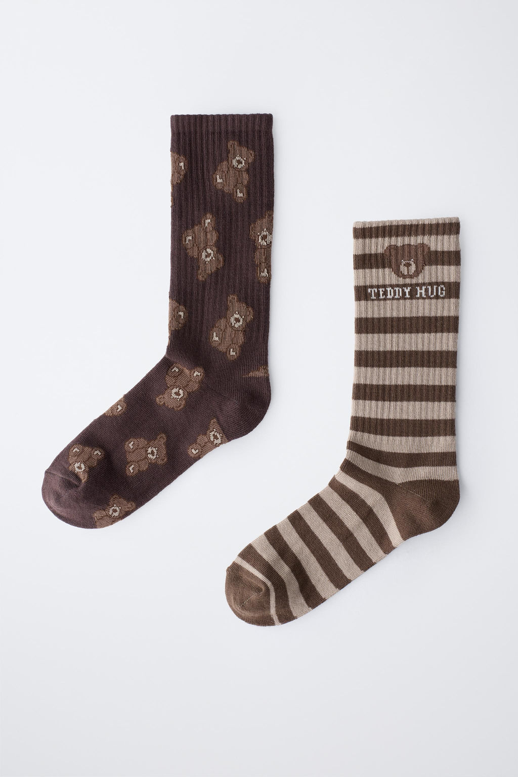 2-PACK OF LONG SOCKS WITH BEAR AND STRIPE PRINT - Zara фото 4