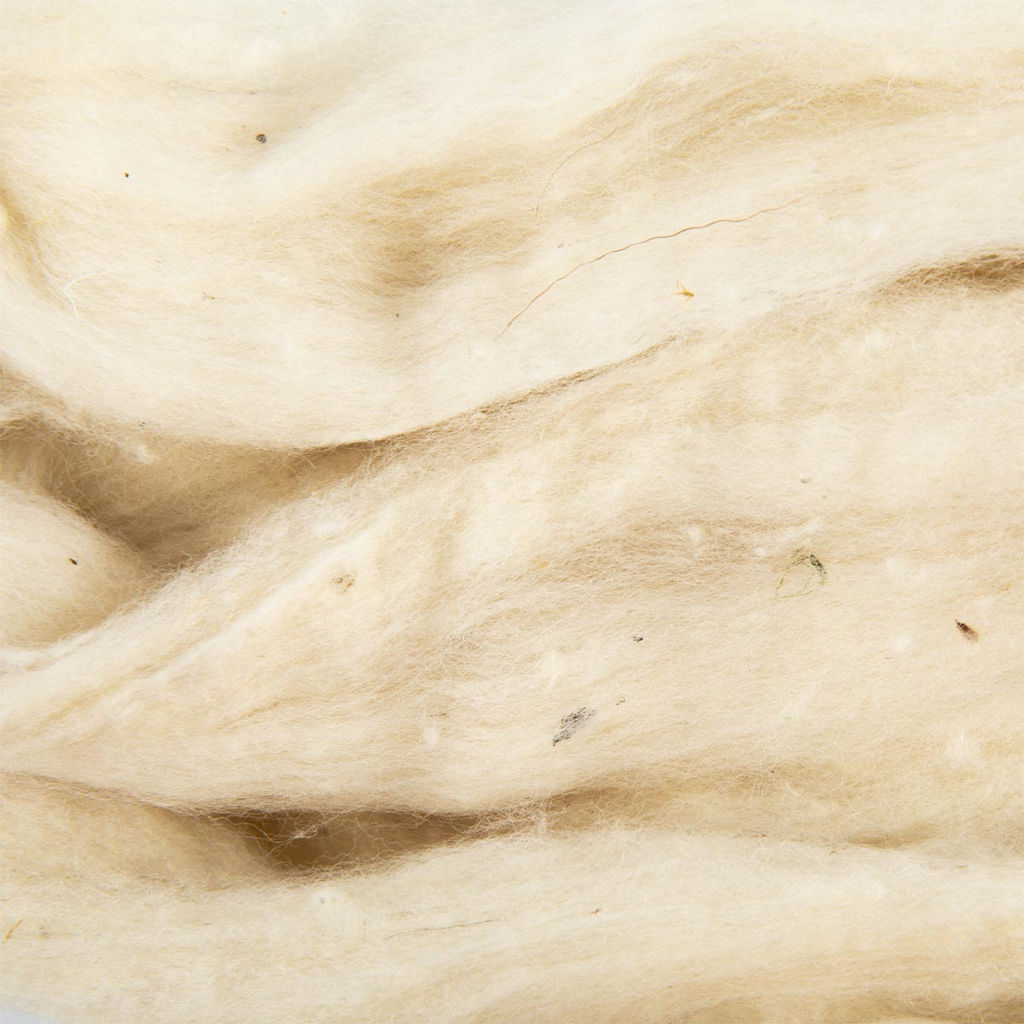 Gamma SY-050 Шерсть для валяния 100% шерсть 50 г cливер (натуральный)