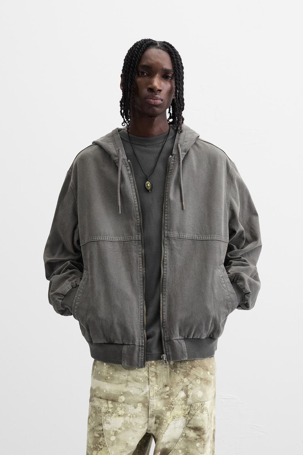 WASHED HOODED JACKET - Zara фото 2
