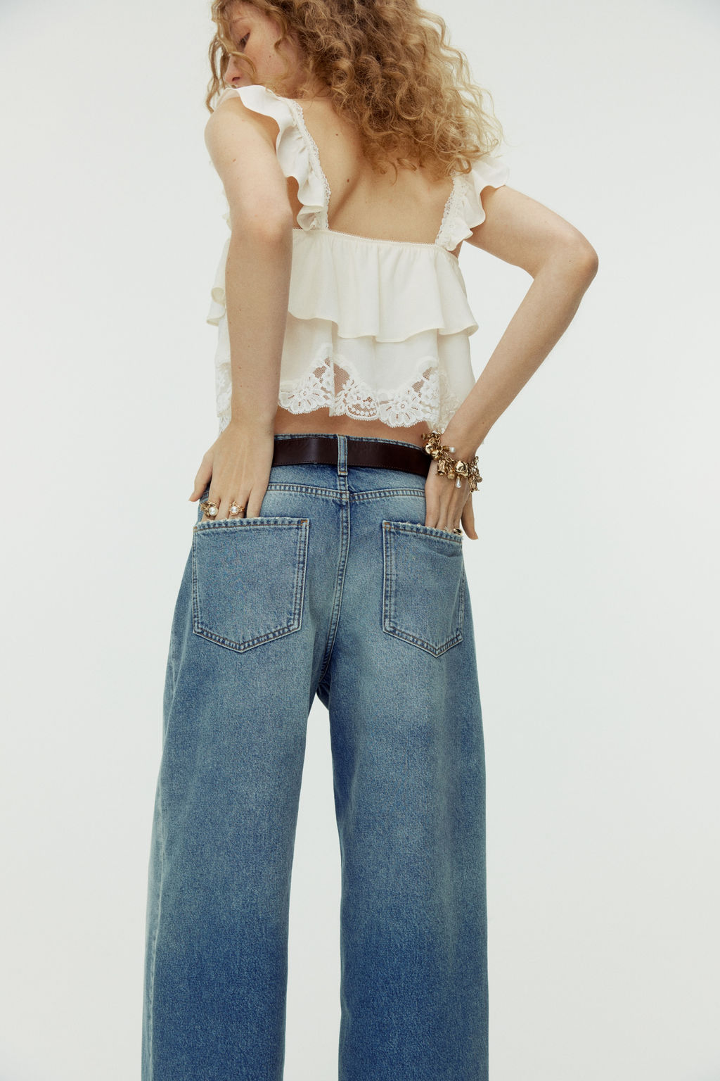 Baggy Regular Waist Jeans - H&m фото 8