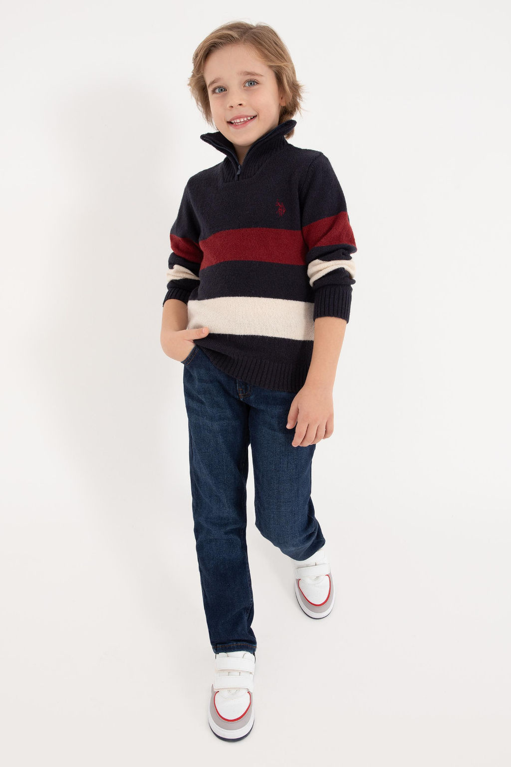 Темно-синий свитер для мальчика Неожиданная скидка в корзине - U.s. polo assn фото 5