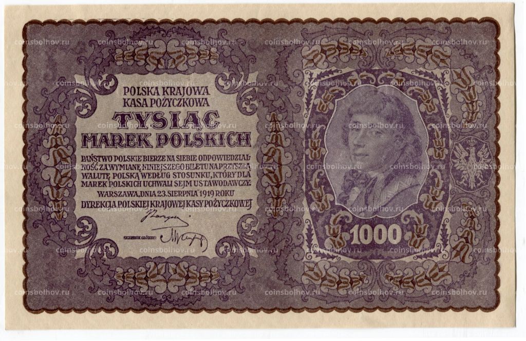 1000 марок 1919 года Польша
