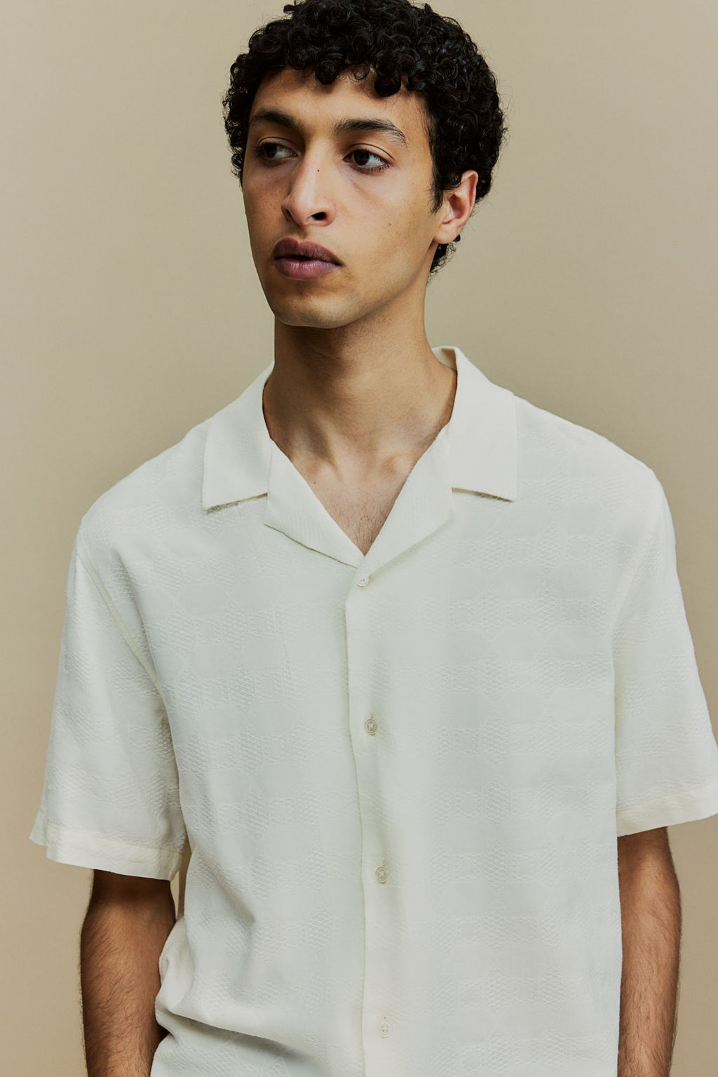 Camisa resort en tejido jacquard Regular Fit - H&m фото 3