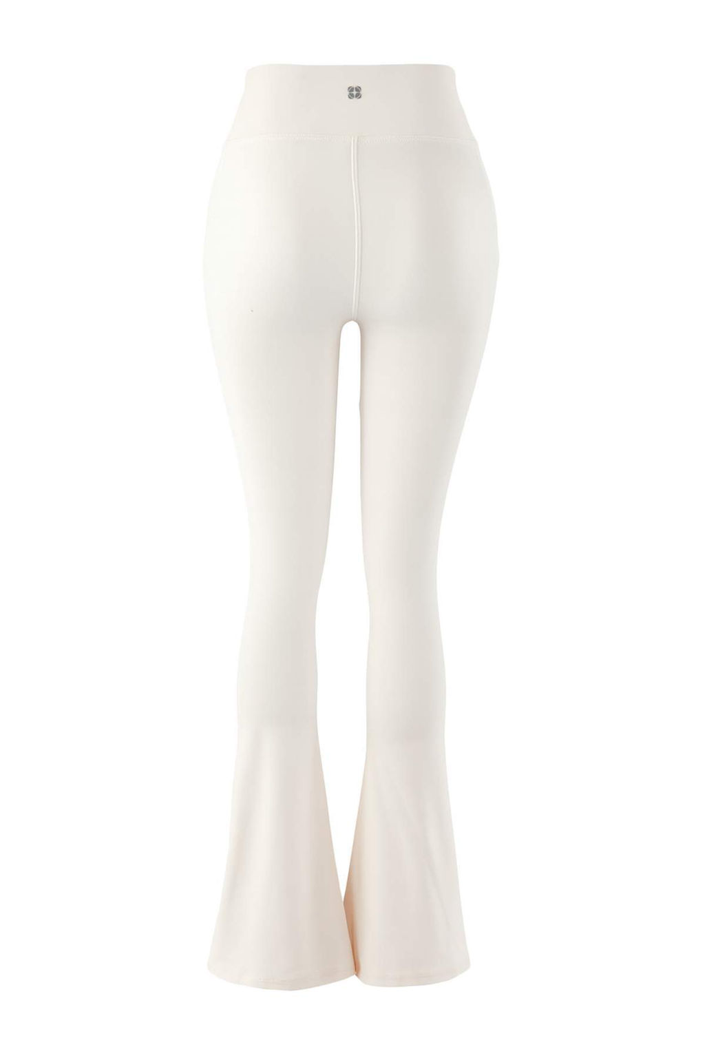 Ekru F?rcal? Soft Kumas Reflektor Bask?l? Ispanyol Paca Yoga Orme Spor Tayt THMAW24TY00066