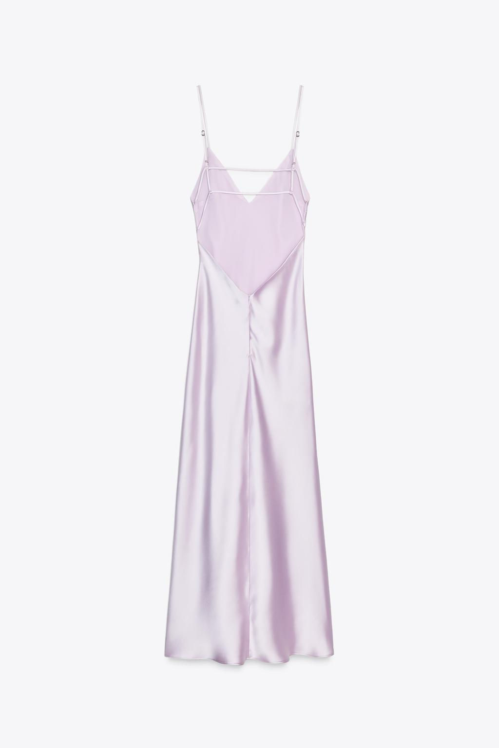 SATIN MIDI DRESS - Zara фото 15