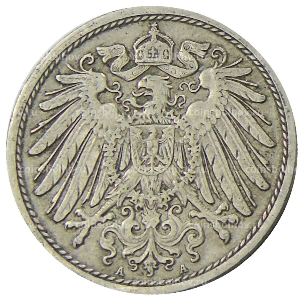 10 пфеннигов 1908 года А Германия