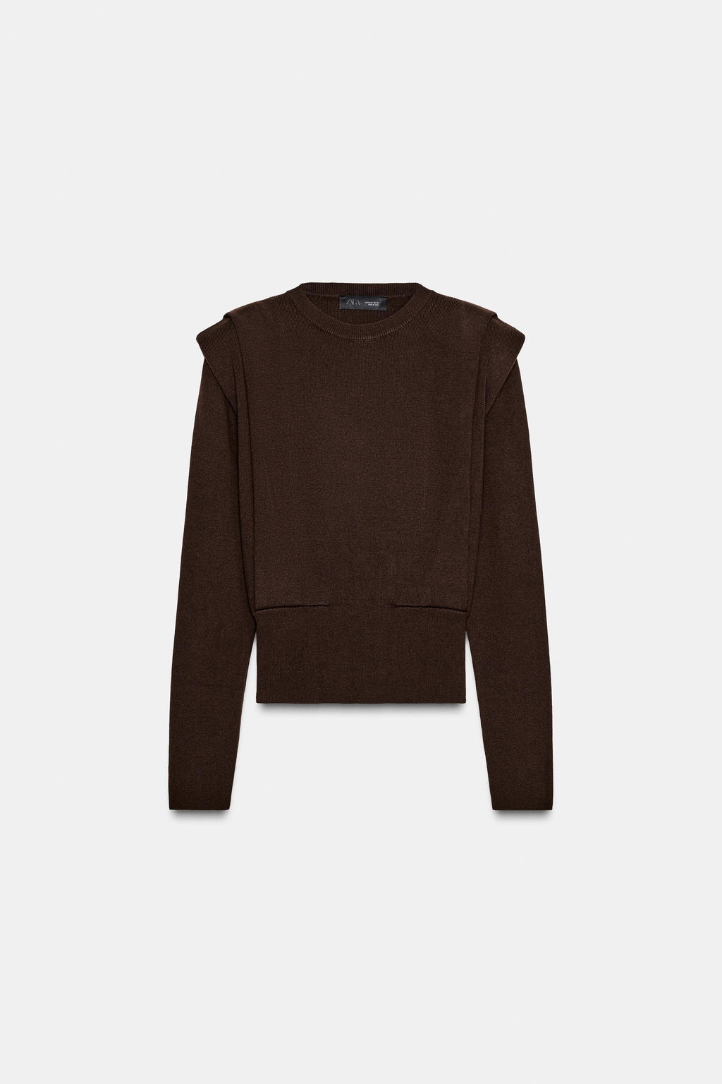 KNIT JUMPER WITH SHOULDER PADS - Zara фото 7