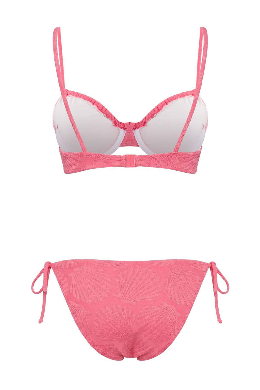 Ekru Tunelli Dokulu Balconette Kapl? Normal Bel Regular Bikini Tak?m? TBESS26BT00039 - Trendyolmilla фото 8