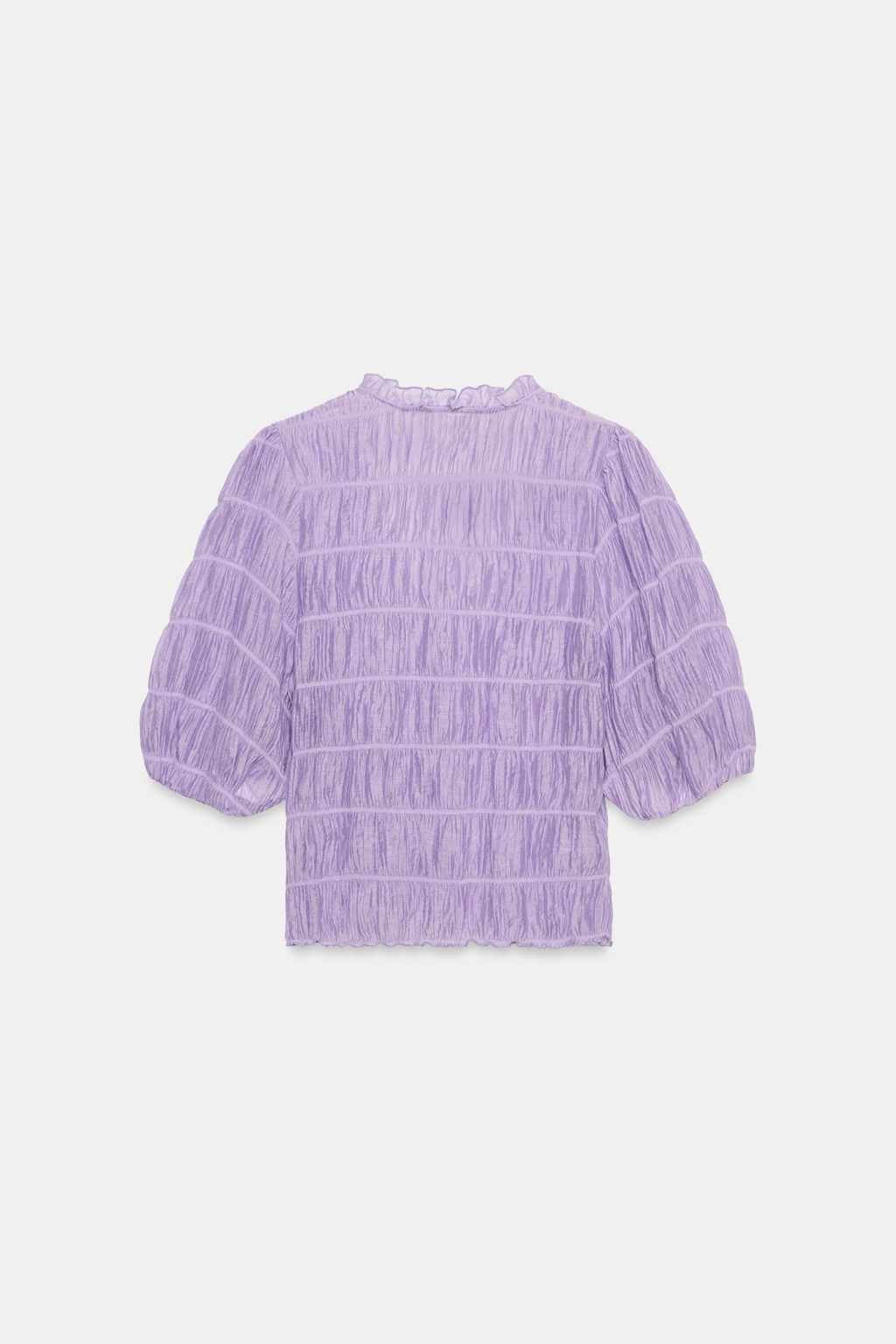 BLUSA NIDO DE ABEJA / Lila claro - Zara фото 7