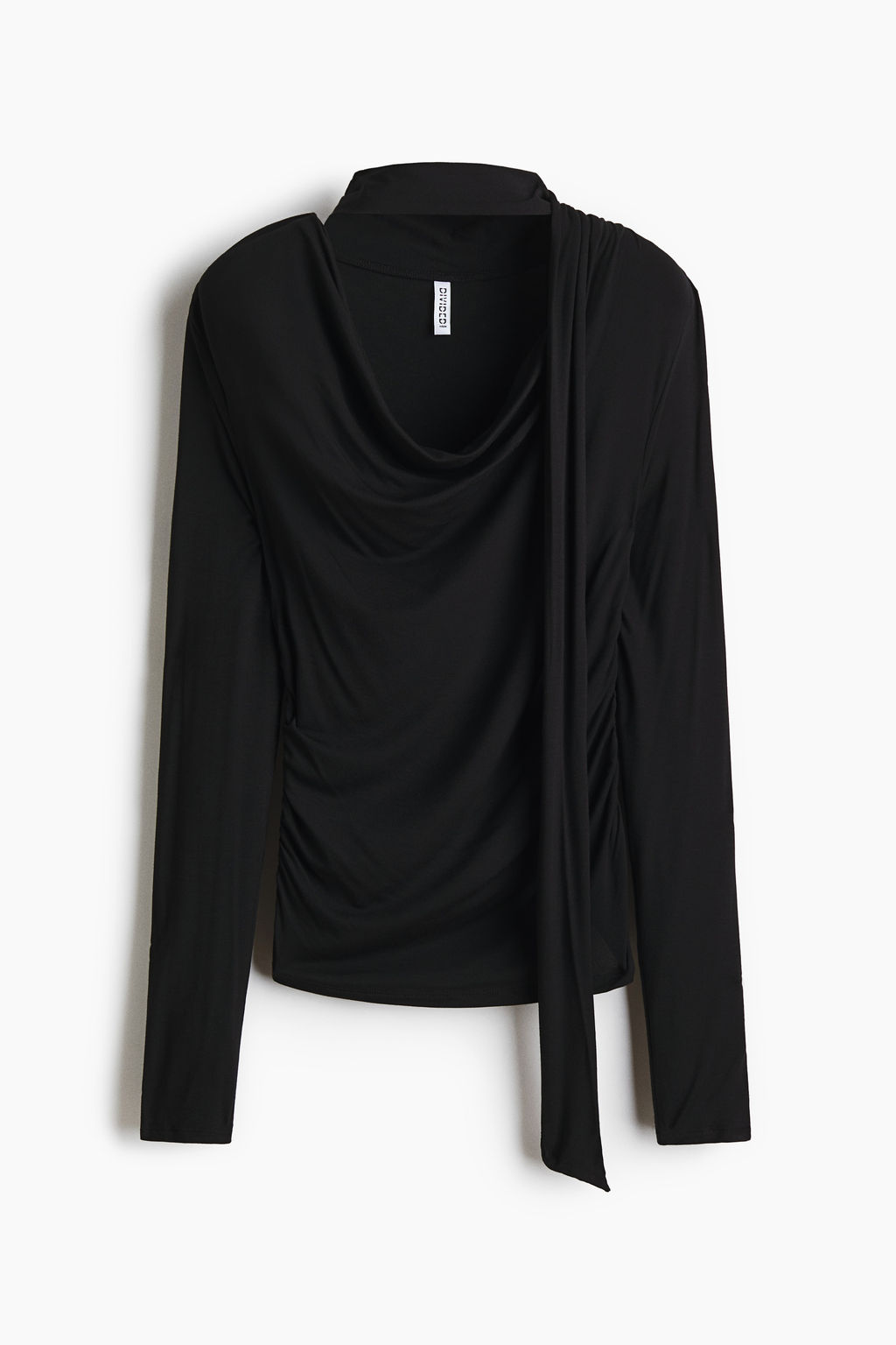 Top drapeado con detalle efecto fular - H&m фото 3