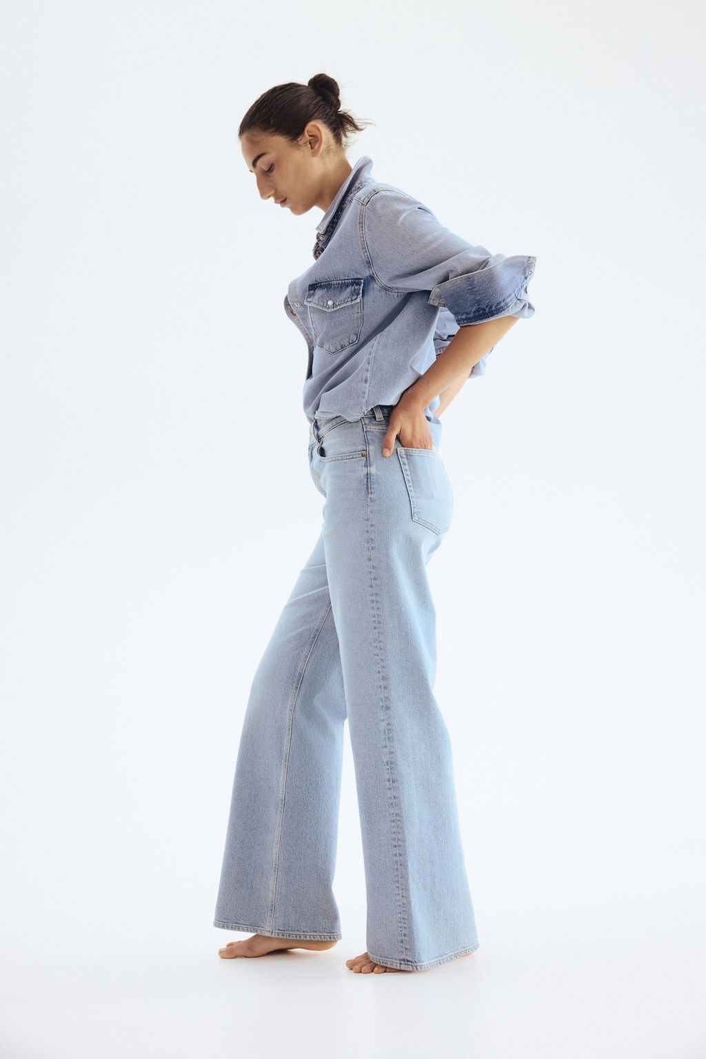 Wide High Jeans - H&m фото 28
