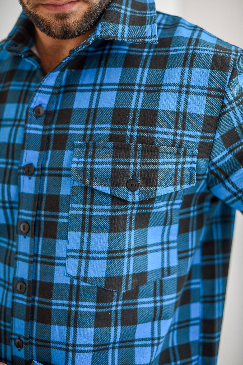 Сорочка рубашка Фланель 100% хлопок - Оптима фото 7