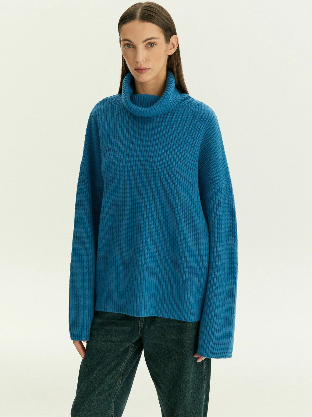 Свитер с высоким воротником из смесовой шерсти, B3042/ondine