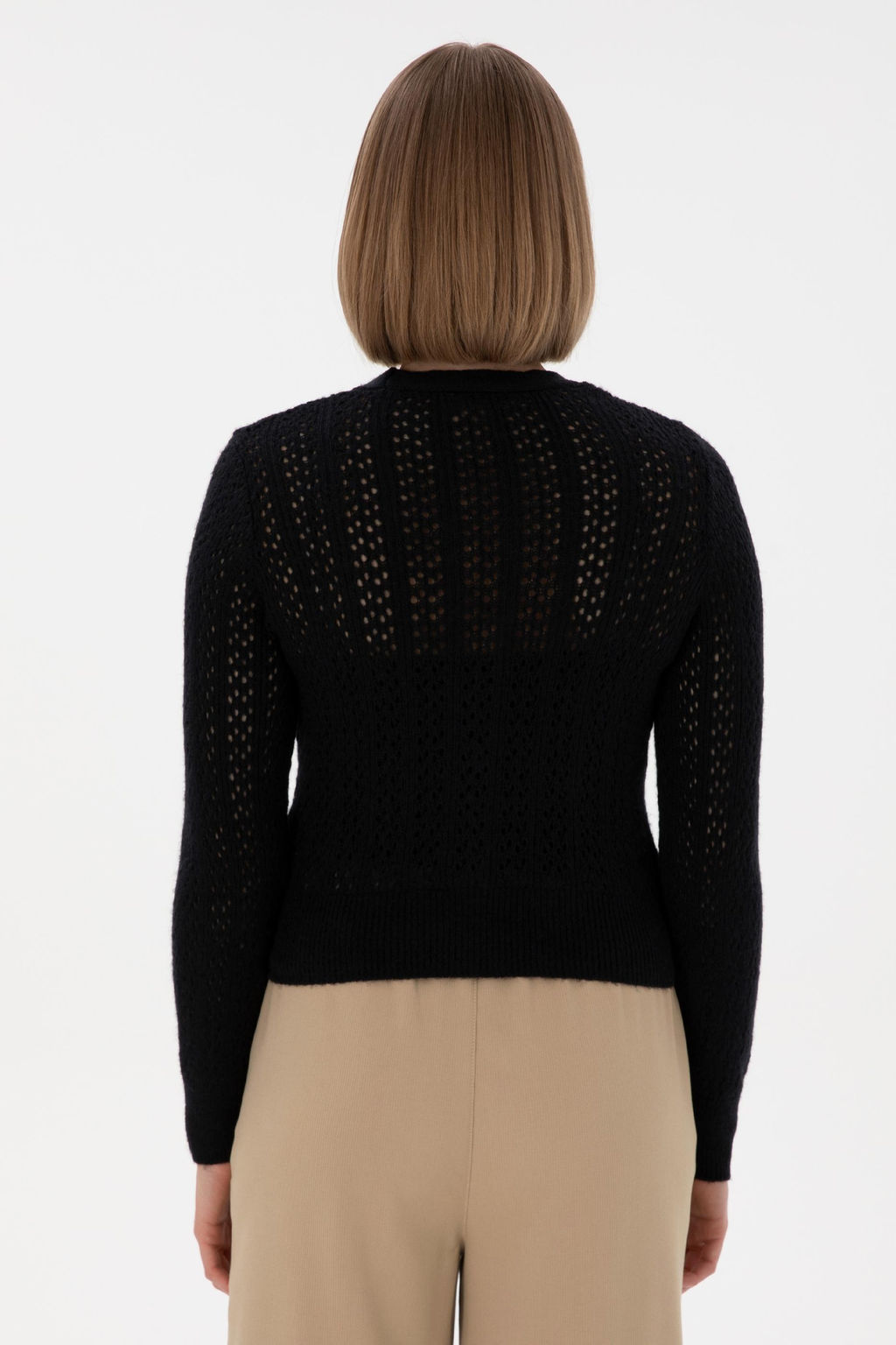 Женщина темно -синий трикотаж кардиган Неожиданная скидка в корзине - U.s. polo assn фото 5