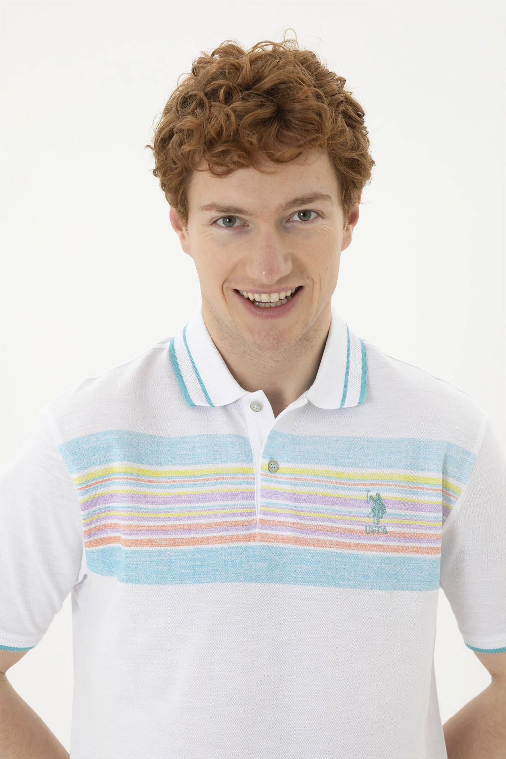 Мужская белая футболка - U.s. polo assn фото 2