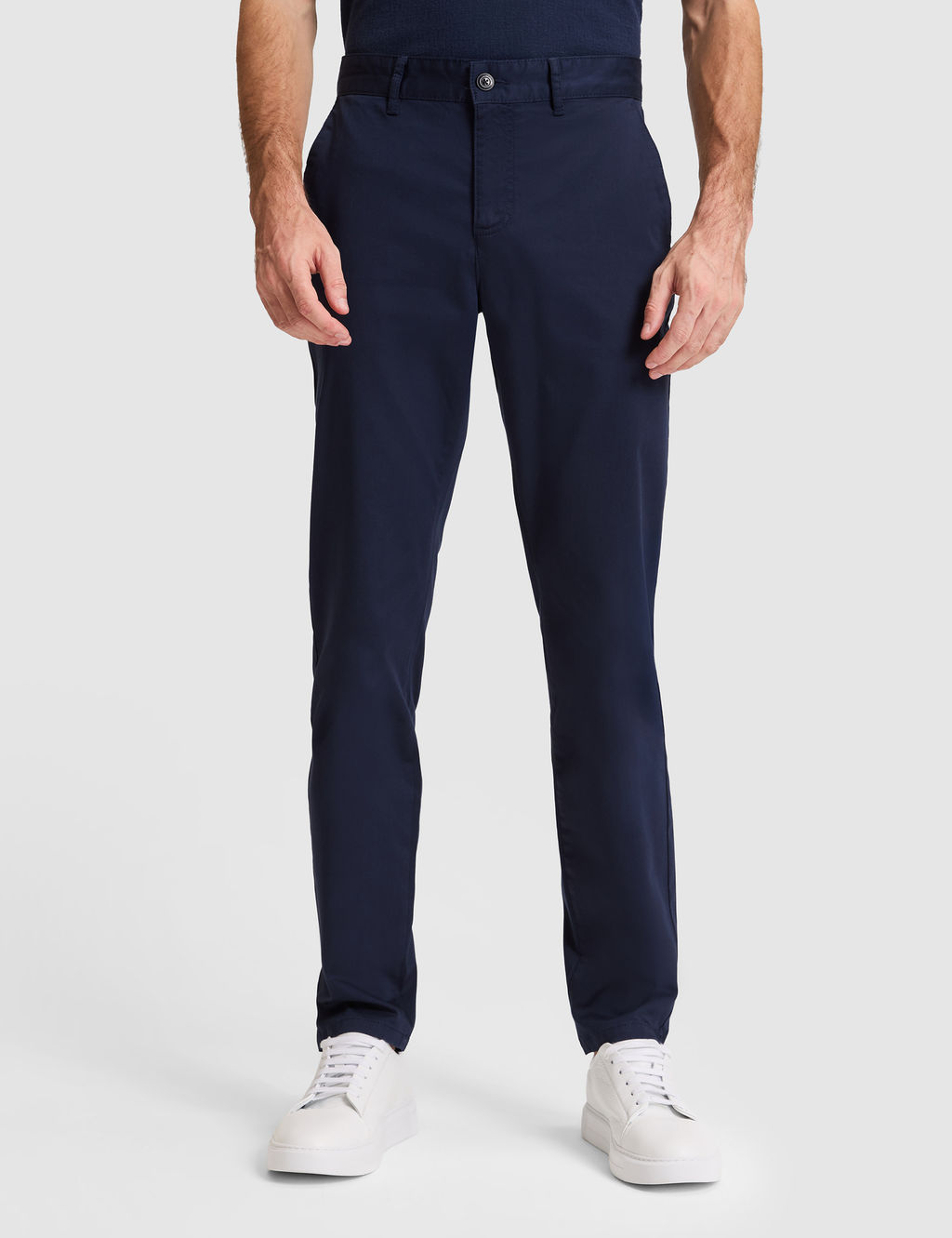 Lacivert Slim Fit Basic Kanvas Pantolon