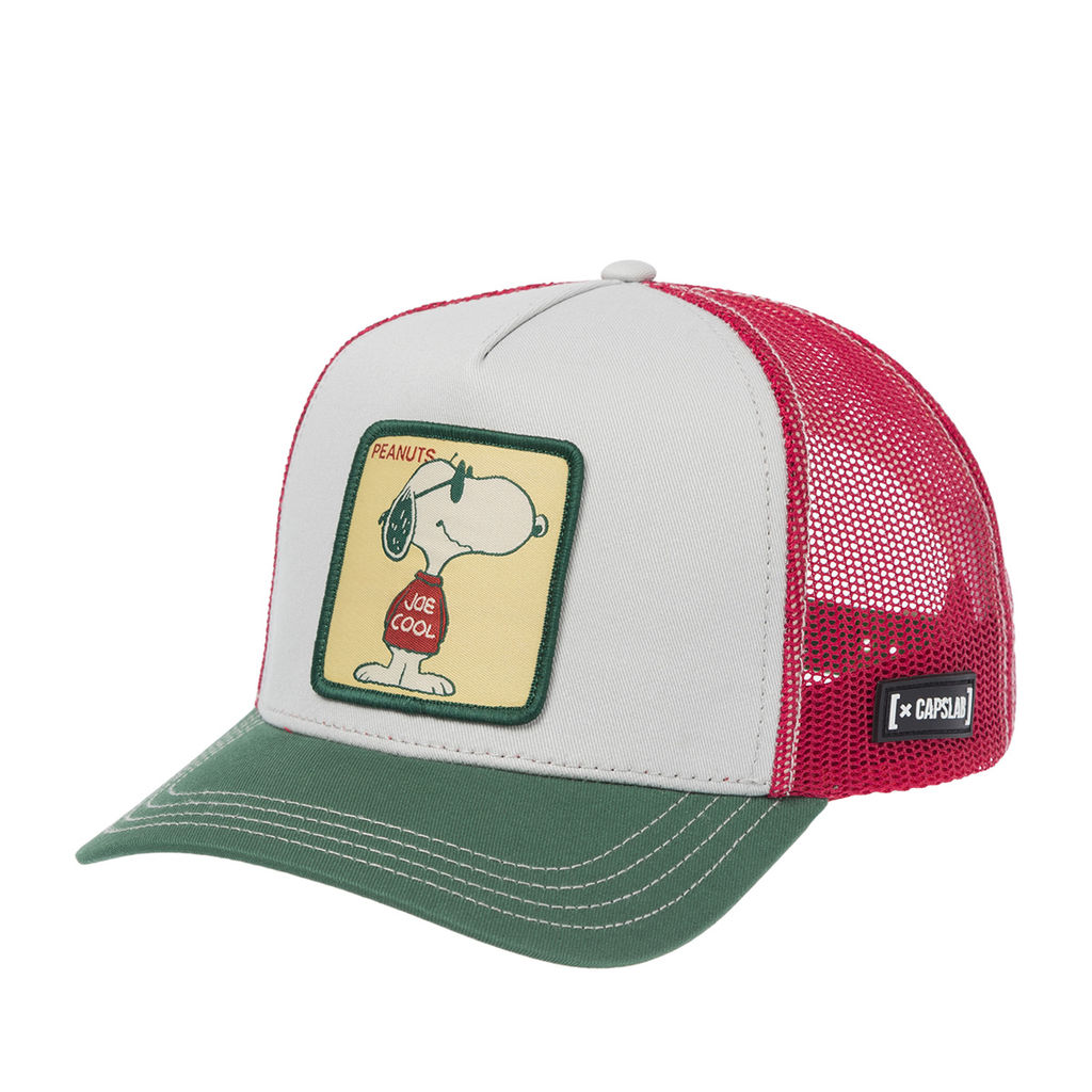 Бейсболка CAPSLAB арт. CL/PEA/1/JOE Peanuts Snoopy (светло-серый / зеленый)