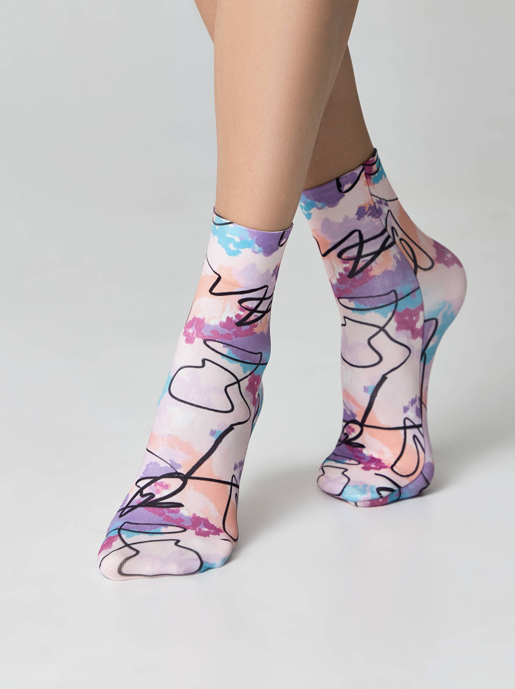 Цена за 2 пары. Носки Классические CONTE FANTASY Плотные носки с рисунком Fantasy mix - Conte elegant фото 3