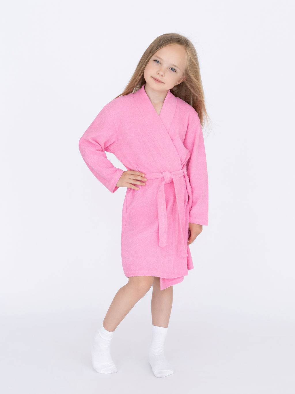Халат детский розовый