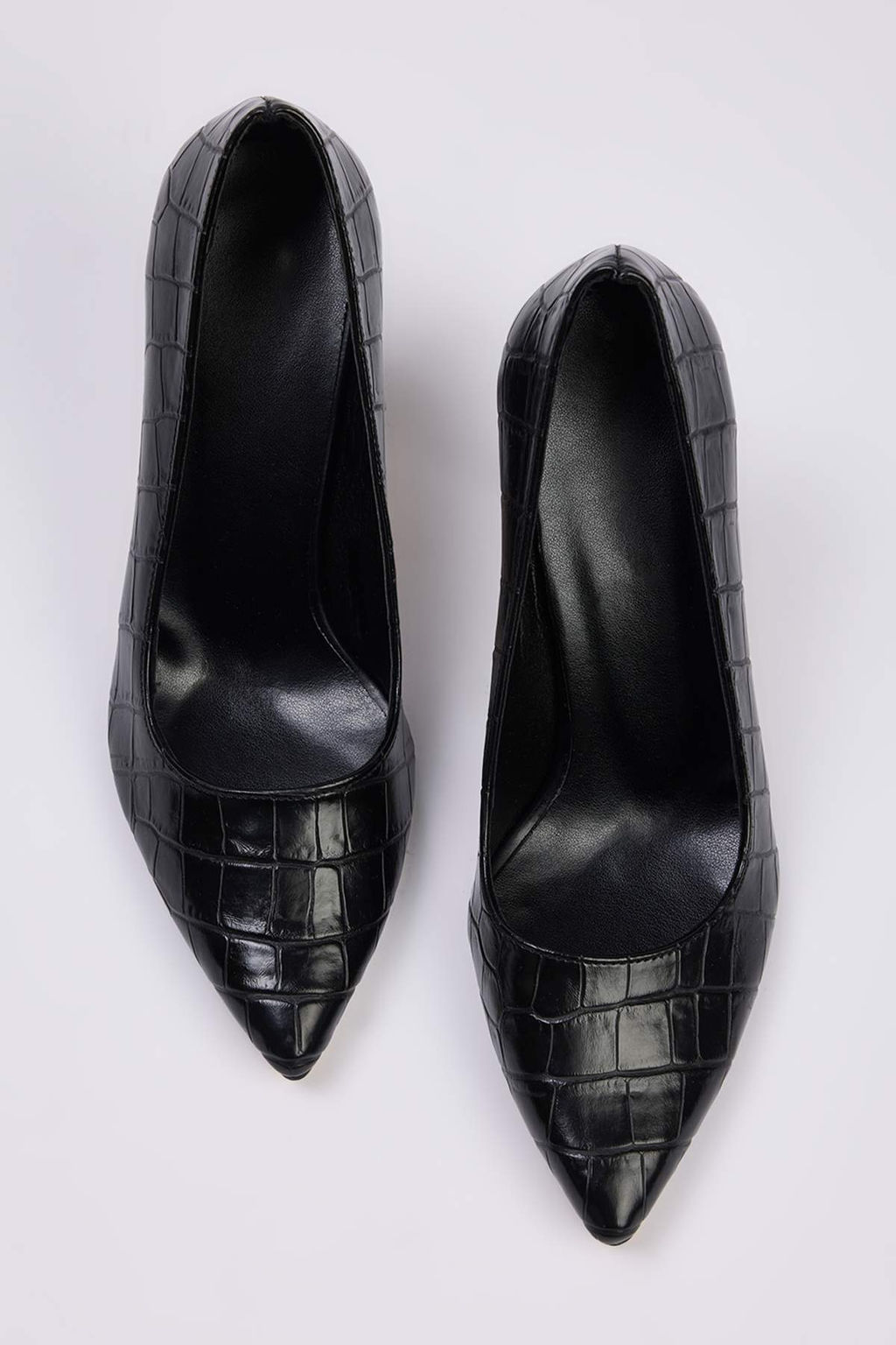Siyah Kroko Desenli Sivri Burun Kad?n Klasik Ince Topuklu Stiletto Ayakkab?
TAKAW26TO00001 - Trendyolmilla фото 2