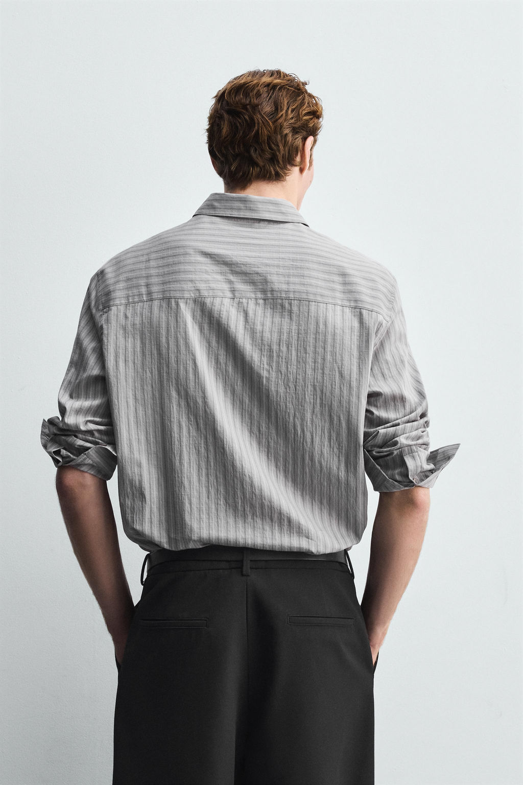 STRIPED TEXTURED SHIRT - Zara фото 3