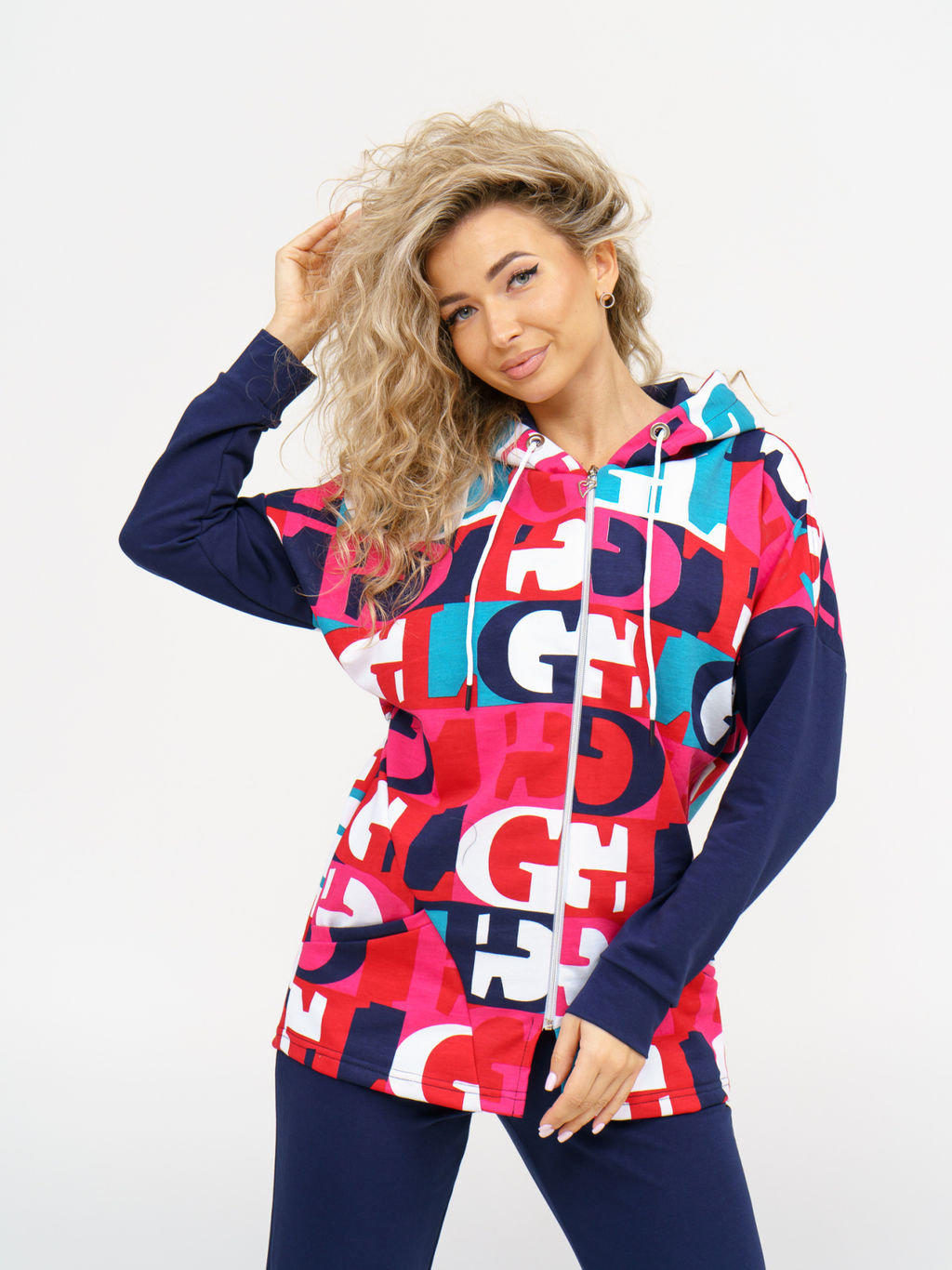 919 Костюм "Буквы/индиго"