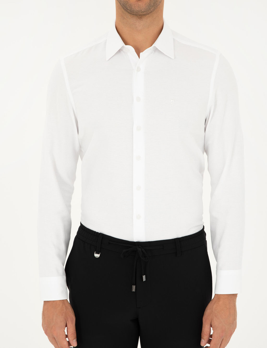Beyaz Arm_rl_ Slim Fit Uzun Kollu G_mlek - Pierre cardin фото 6