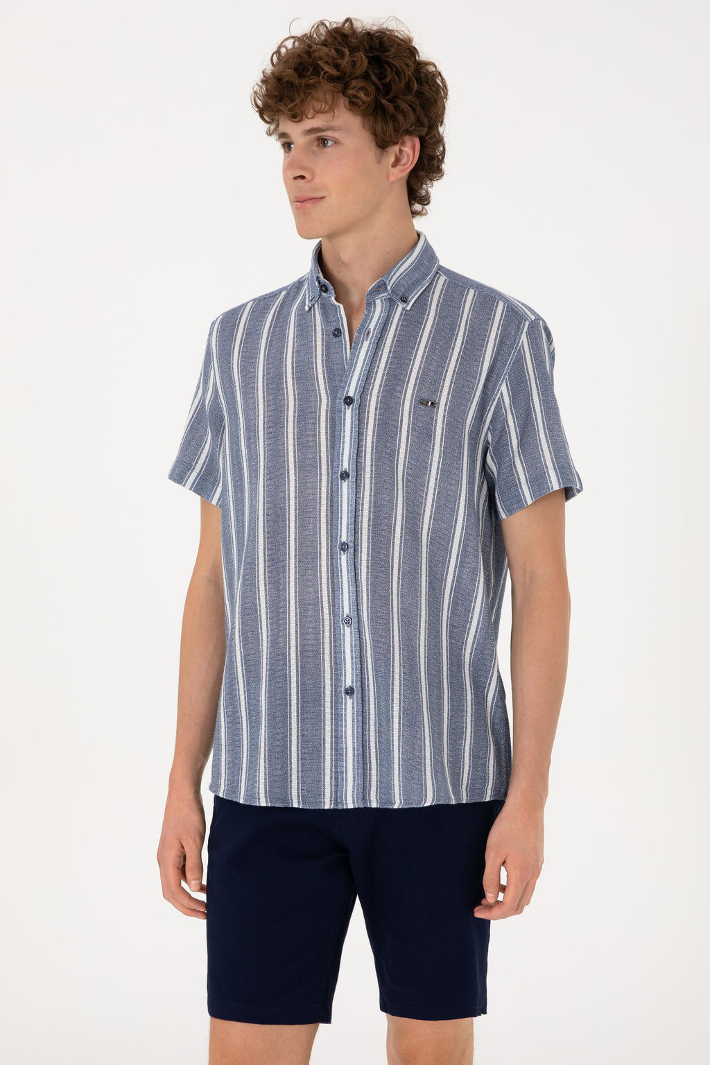 Erkek Lacivert K_sa Kollu G_mlek Sepette S_rpriz _ndirim