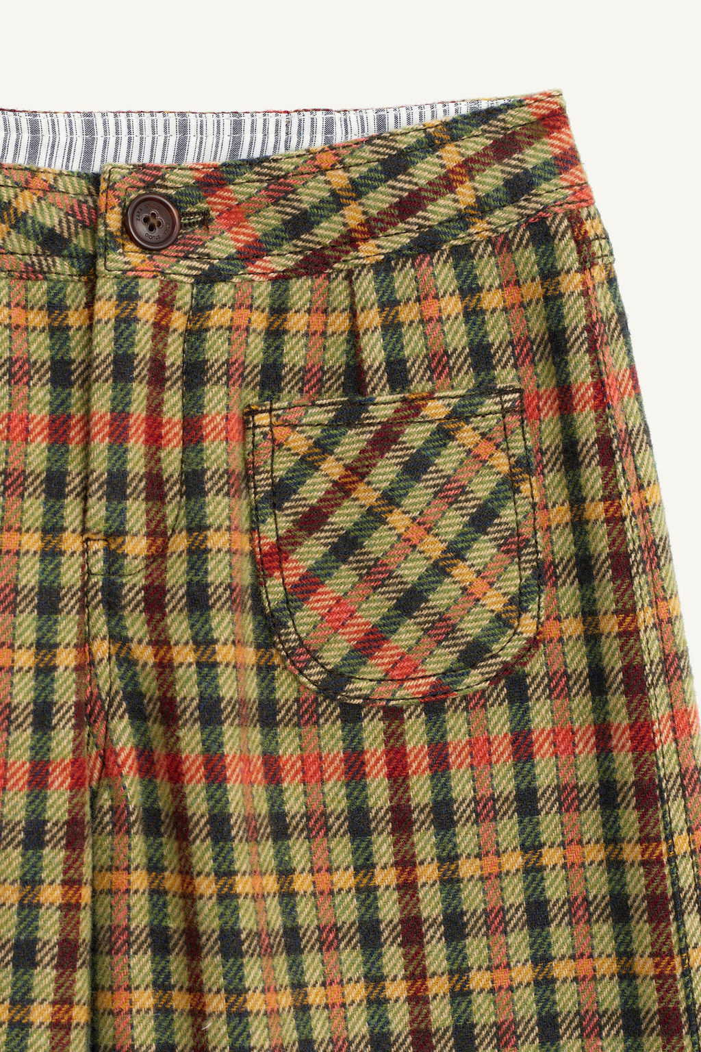 LIMITED EDITION CHECK TROUSERS WITH WOOL - Zara фото 6