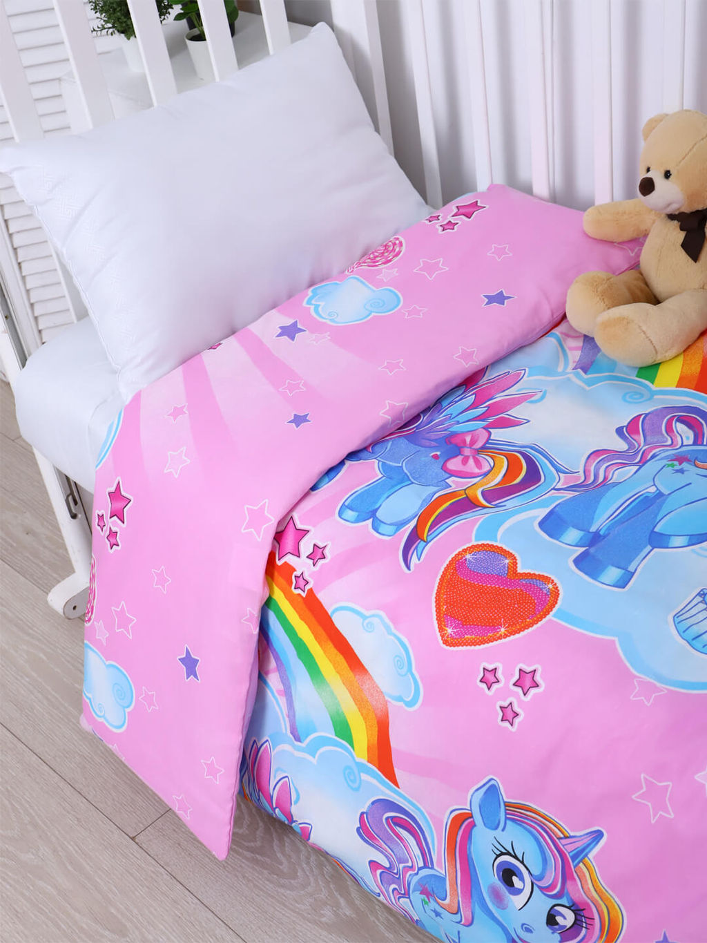 Пододеяльник бязь без молнии - Волшебный мир 110x140