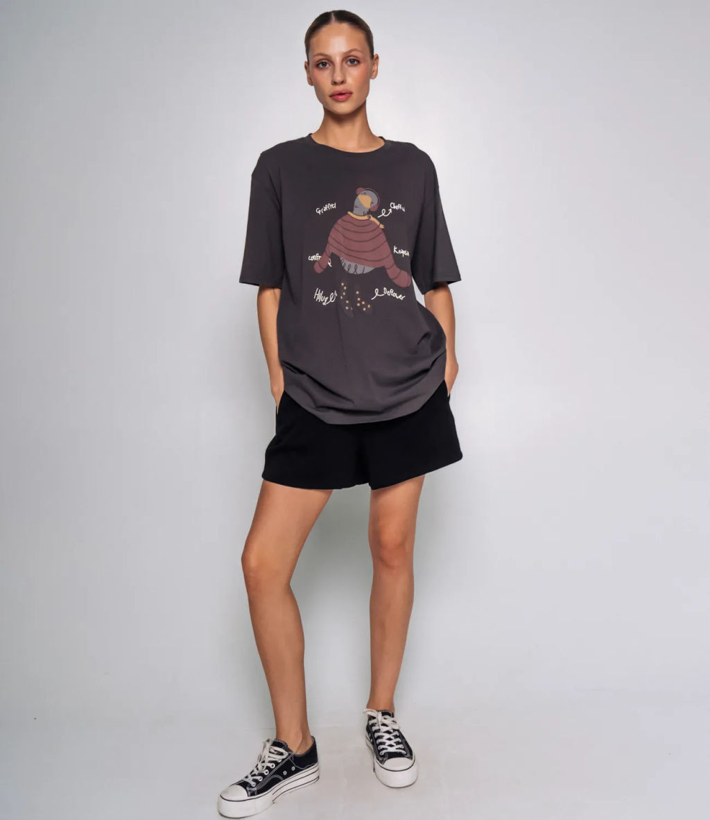 Футболка #КТ3612, графит