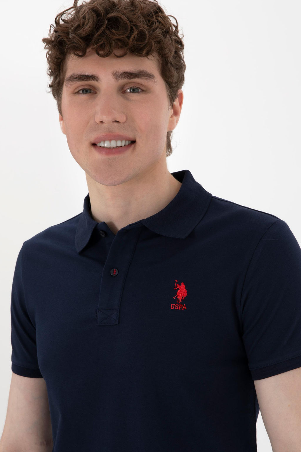 Erkek Slim Fit Polo Yaka Lacivert Basic Ti__rt Sepette S_rpriz _ndirim - U.s. polo assn фото 2